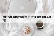 打广东牌麻将教程图片（打广东麻将有什么技巧）