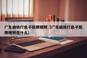 广东麻将打色子抓牌规则（广东麻将打色子抓牌规则是什么）