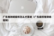 广东推倒胡麻将怎么才算胡（广东麻将推倒胡视频）