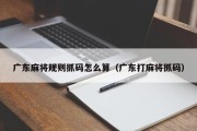 广东麻将规则抓码怎么算（广东打麻将抓码）