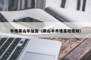 养殖黑山羊加盟(黑山羊养殖基地视频) 养殖黑山羊加盟(黑山羊养殖基地视频)